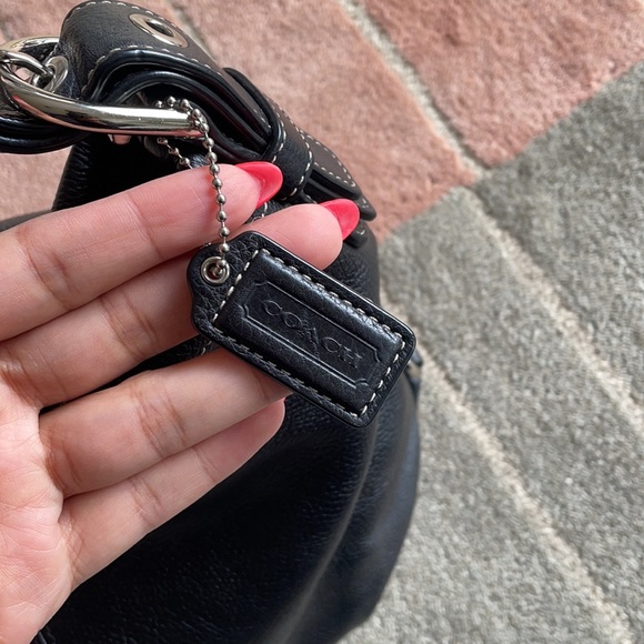 Coach bag hobo black leather - Picture 5 of 6